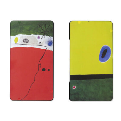 Caja de metal con lápices duo