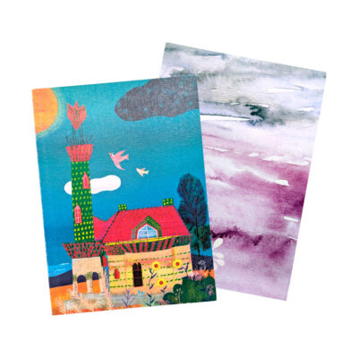 A5 & A6 laid cardboard notebook