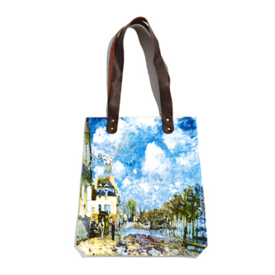 Bags with leather handles