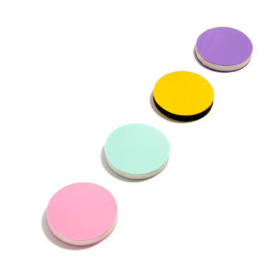 Round disc eraser