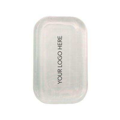 Pisapapeles rectangular de cristal corporativo