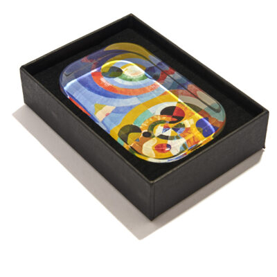 Rectangular glass paperweight