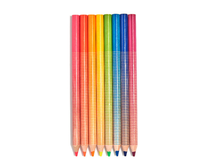 Set lápices jumbo neón corporativo - Imagen 4